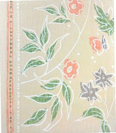 画像2: なごみ　No.701　彦根更紗　おしゃれな花柄　98ｃｍ×201cm　1.5万円以上で送料無料！　和モダン